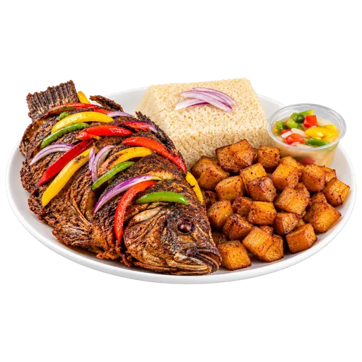 Tilapia braisé entier